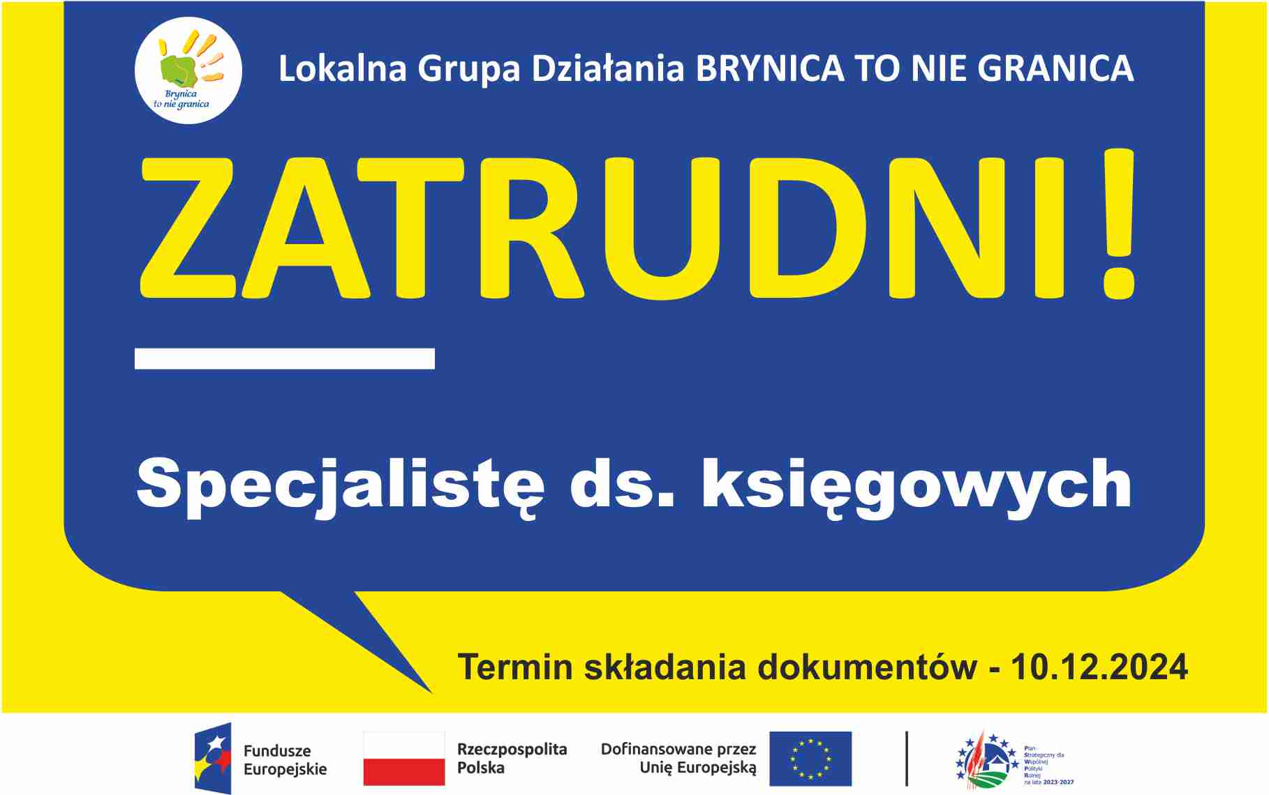 Aktualność: Ogłoszenie o naborze na wolne stanowisko pracy – Specjalista ds. księgowych