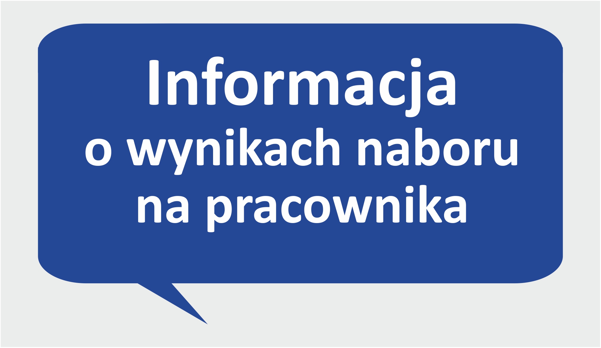 Aktualność: Nabór na stanowisko Pracownik administracyjno-biurowy - informacja o wynikach